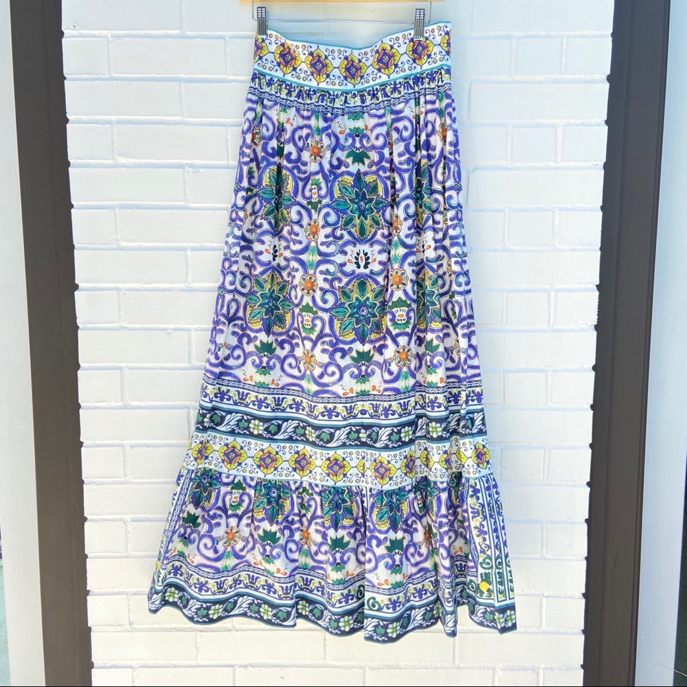 Antonio Melani Mosaic Print Skirt